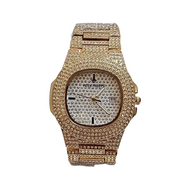 ساعت مچی مردانه و زنانه پتک فیلیپ patek philippe فول نگین سایز کوچک
